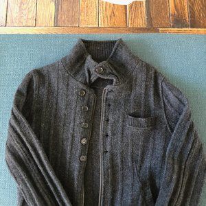 Costume National Homme 100% wool zipper cardigan